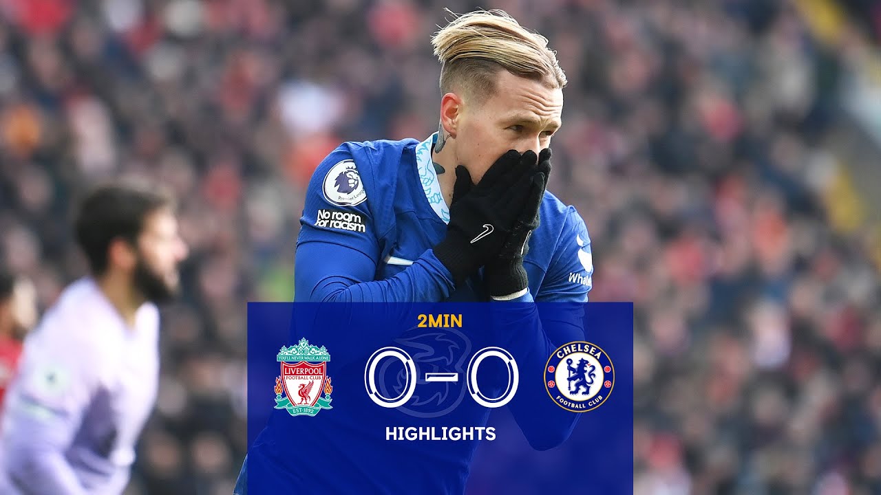 Mudryk IMPRESSES on debut! | Liverpool v Chelsea (0-0) | Highlights | Premier League background