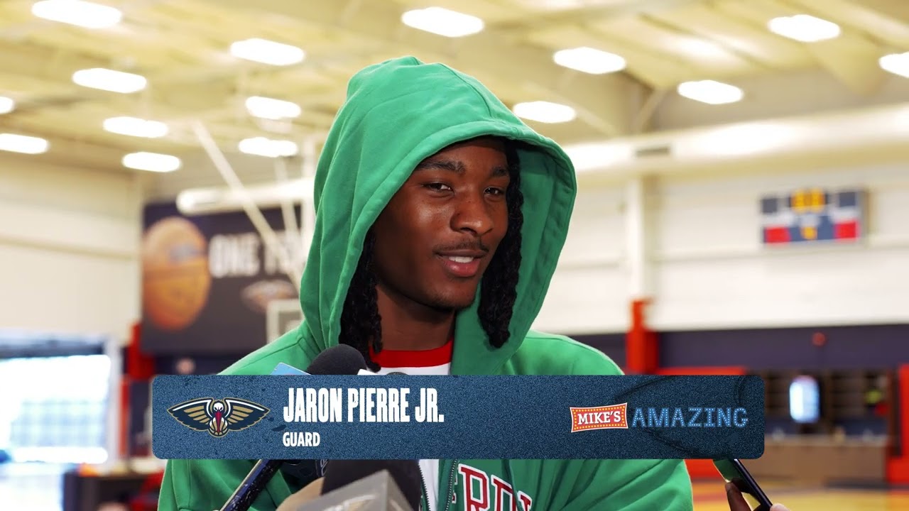 Jaron Pierre Jr. on first practice, Solomon Washington | 2026 NBA Summer League background