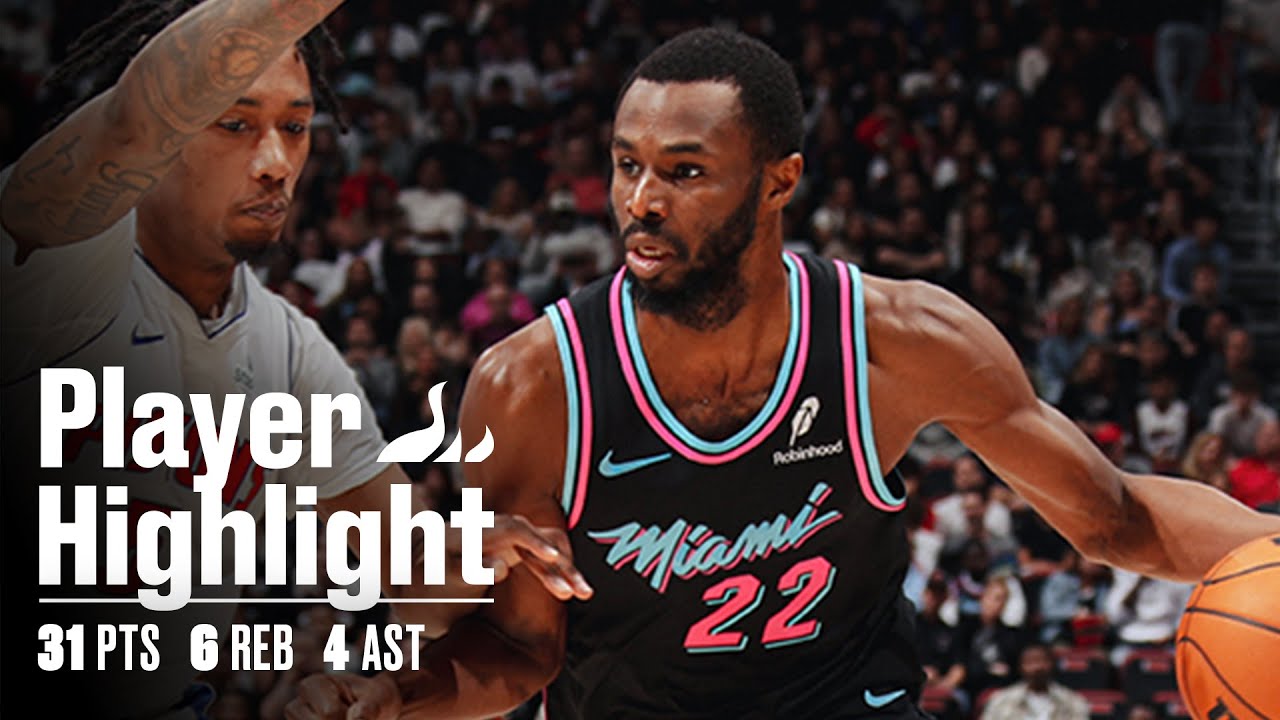 Andrew Wiggins Game-High 31 PTS | HEAT vs. Pistons | HEAT Highlights | November 29, 2025 background