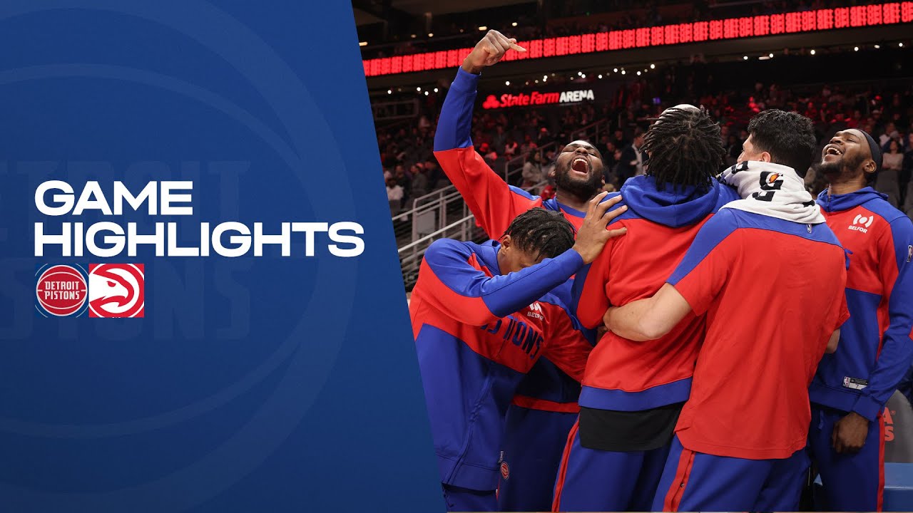 GAME HIGHLIGHTS: Pistons Win in Atlanta background