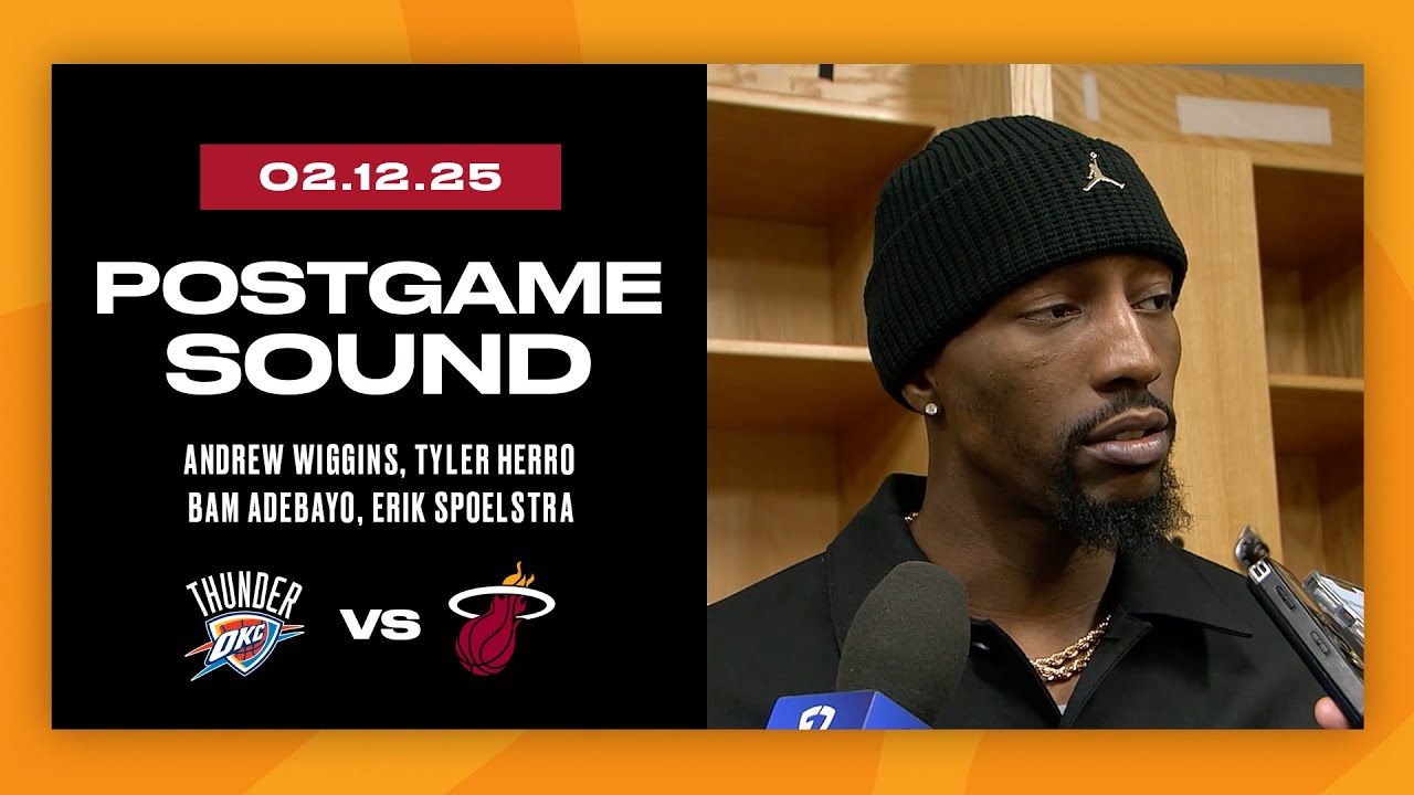 Andrew Wiggins, Tyler Herro, Bam Adebayo, Erik Spoelstra | Postgame Interview | February 12, 2025