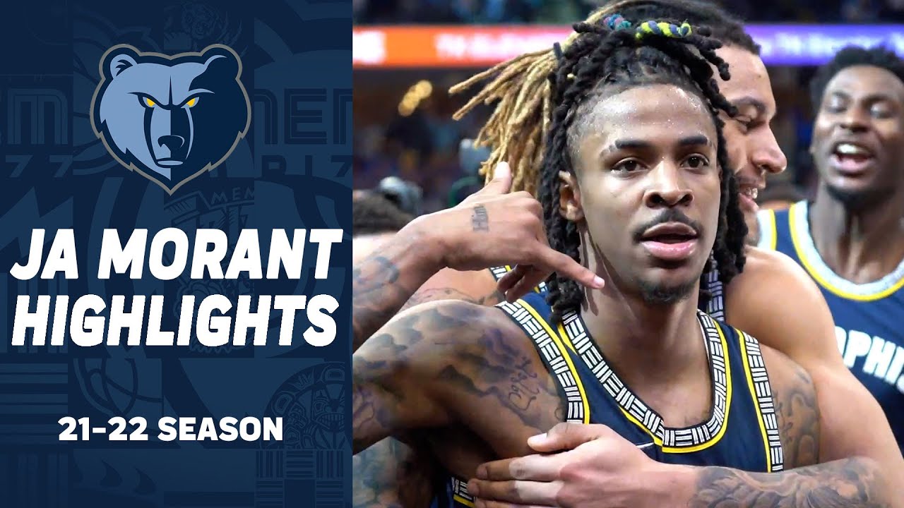 Ja Morant Highlights from 2022 NBA Season background