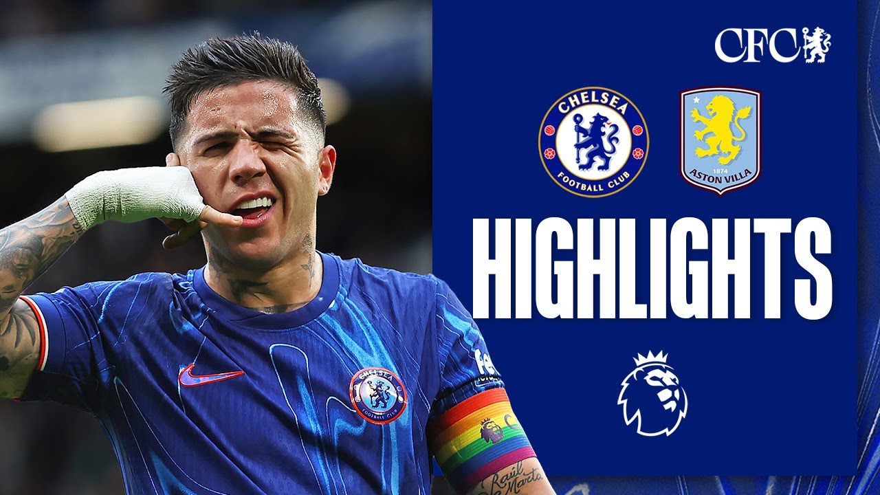 Chelsea 3-0 Aston Villa | HIGHLIGHTS | Premier League 24/25 background