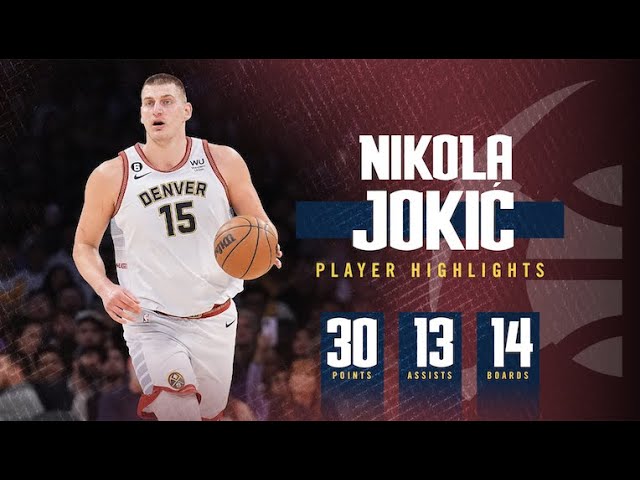 Nikola Jokić With Historic Triple-Double in Series Win Against Lakers background