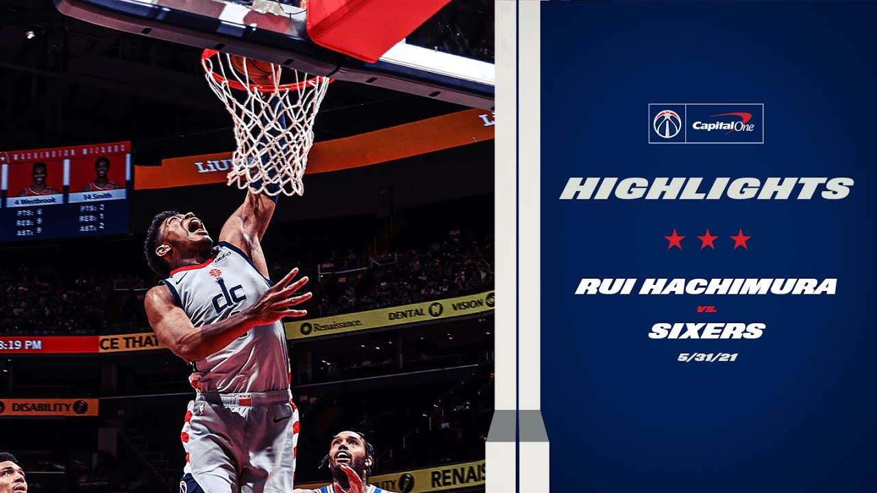 Highlights: Rui Hachimura drops 20 vs. Sixers - 5/31/21 background