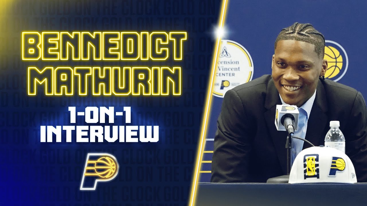 Bennedict Mathurin One-On-One Interview | Indiana Pacers background