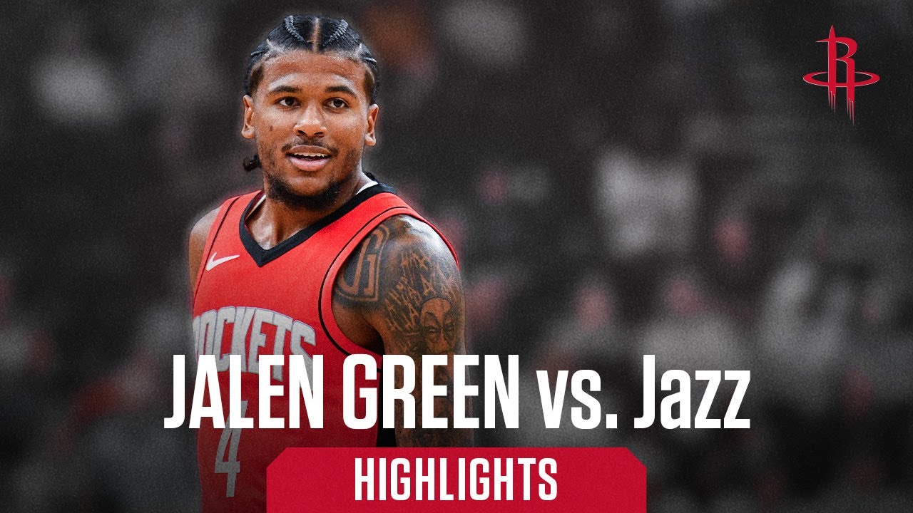 Jalen Green (21 points) Highlights vs. Utah Jazz l Houston Rockets