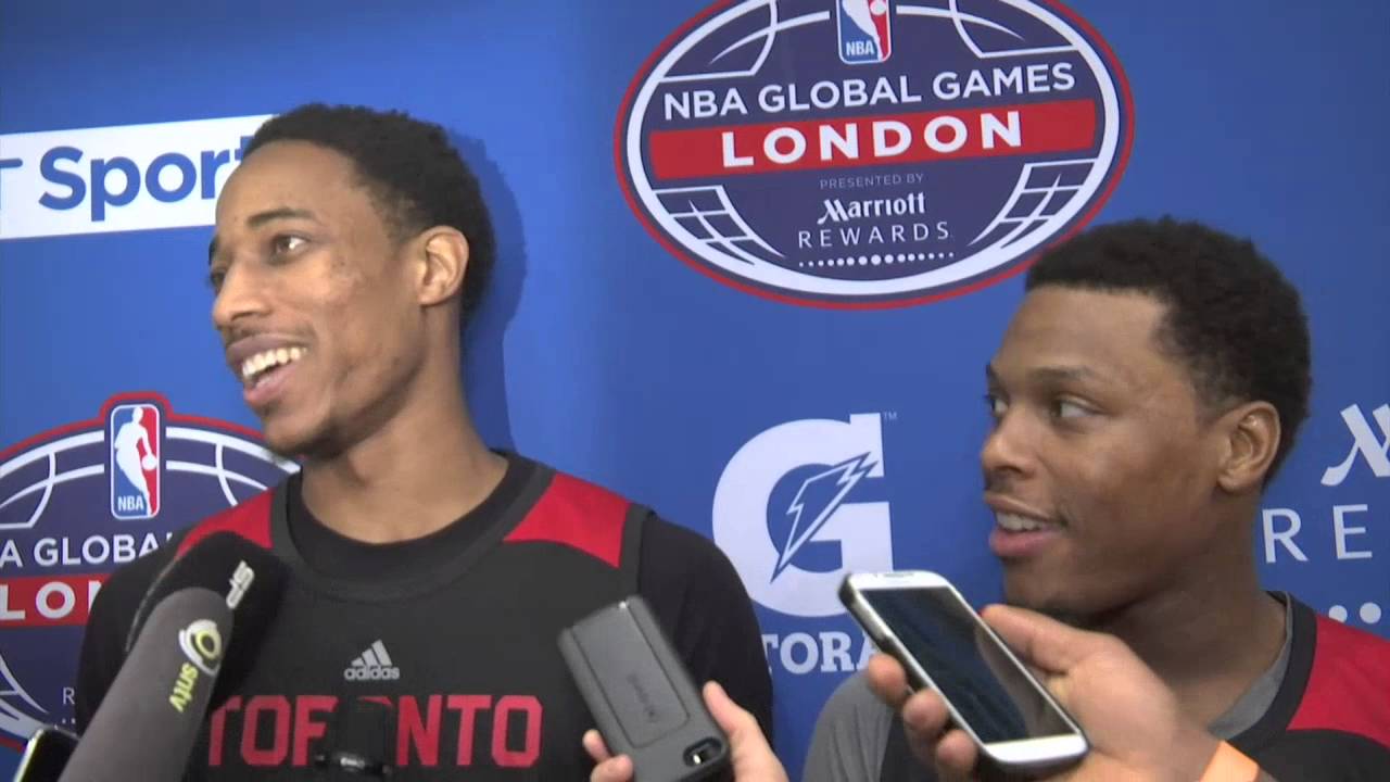 Raptors Practice: Kyle Lowry & DeMar DeRozan - January 12, 2016 background