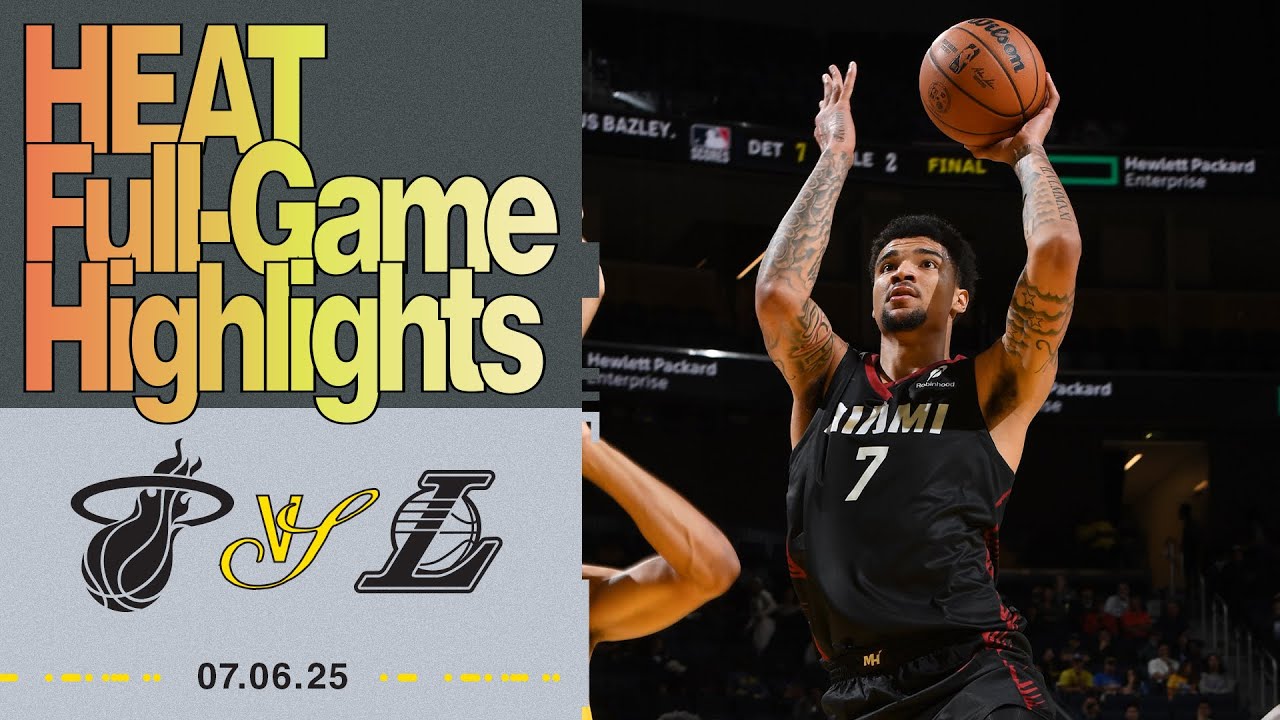 Miami HEAT vs. Los Angeles Lakers | HEAT Full-Game Highlights | July 6, 2025 background