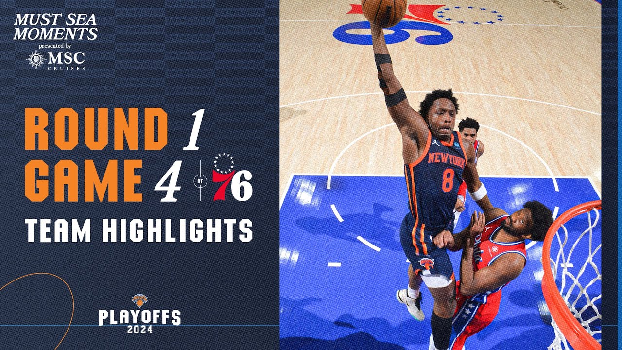 INSTANT CLASSIC! Knicks take 3-1 series lead vs Philadelphia 76ers | April 28th, 2024 background