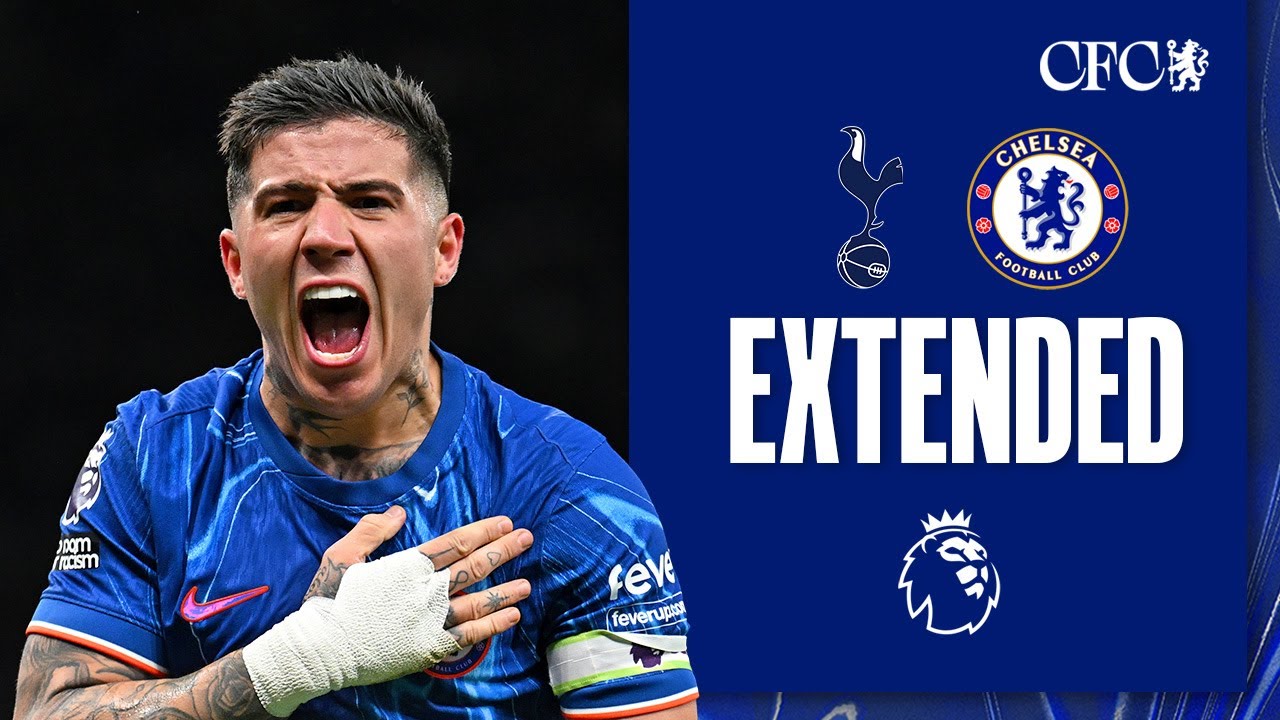 Tottenham 3-4 Chelsea | HIGHLIGHTS - Extended | Premier League 24/25 background