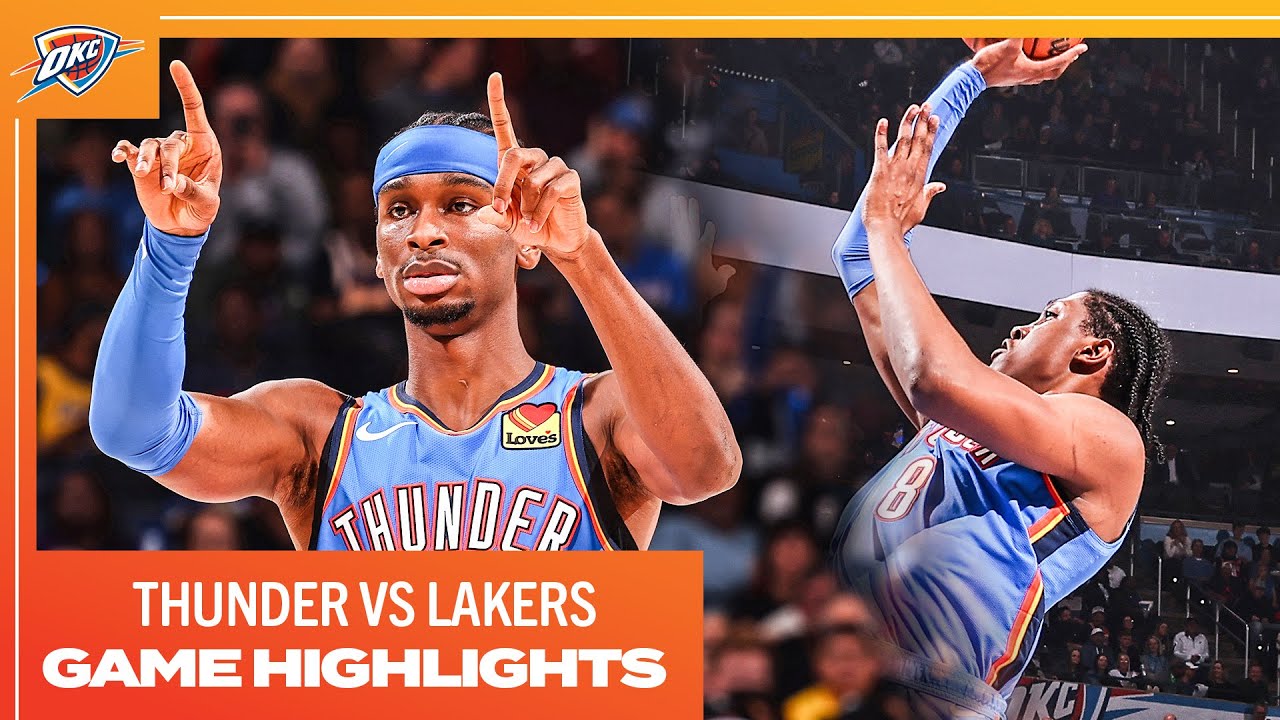 OKC Thunder vs Los Angeles Lakers | Game Highlights | November 30, 2023 background