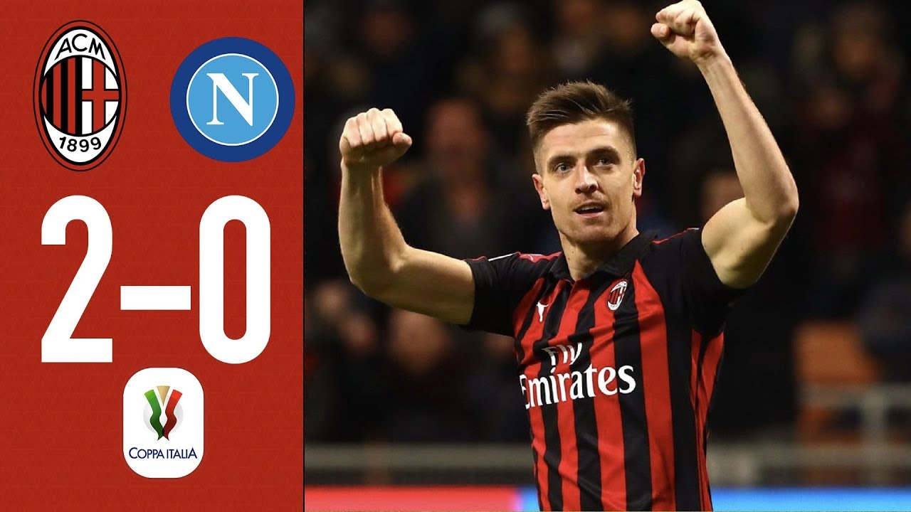 Highlights AC Milan 2-0 Napoli - Coppa Italia Quarterfinal 2018/19 background