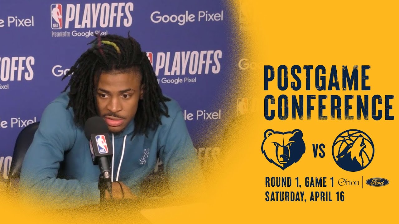 MEMvMIN: Desmond Bane & Ja Morant postgame 4.16.22 background