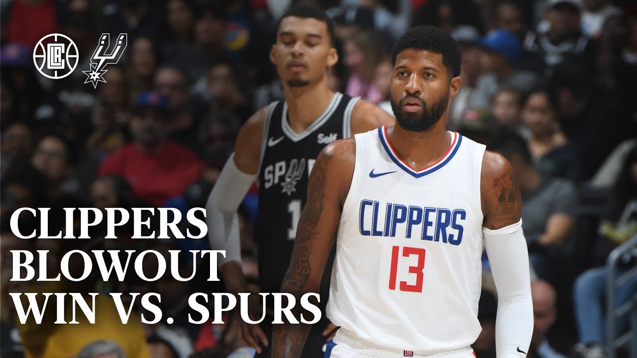 Clippers Blow Out Spurs | LA Clippers background