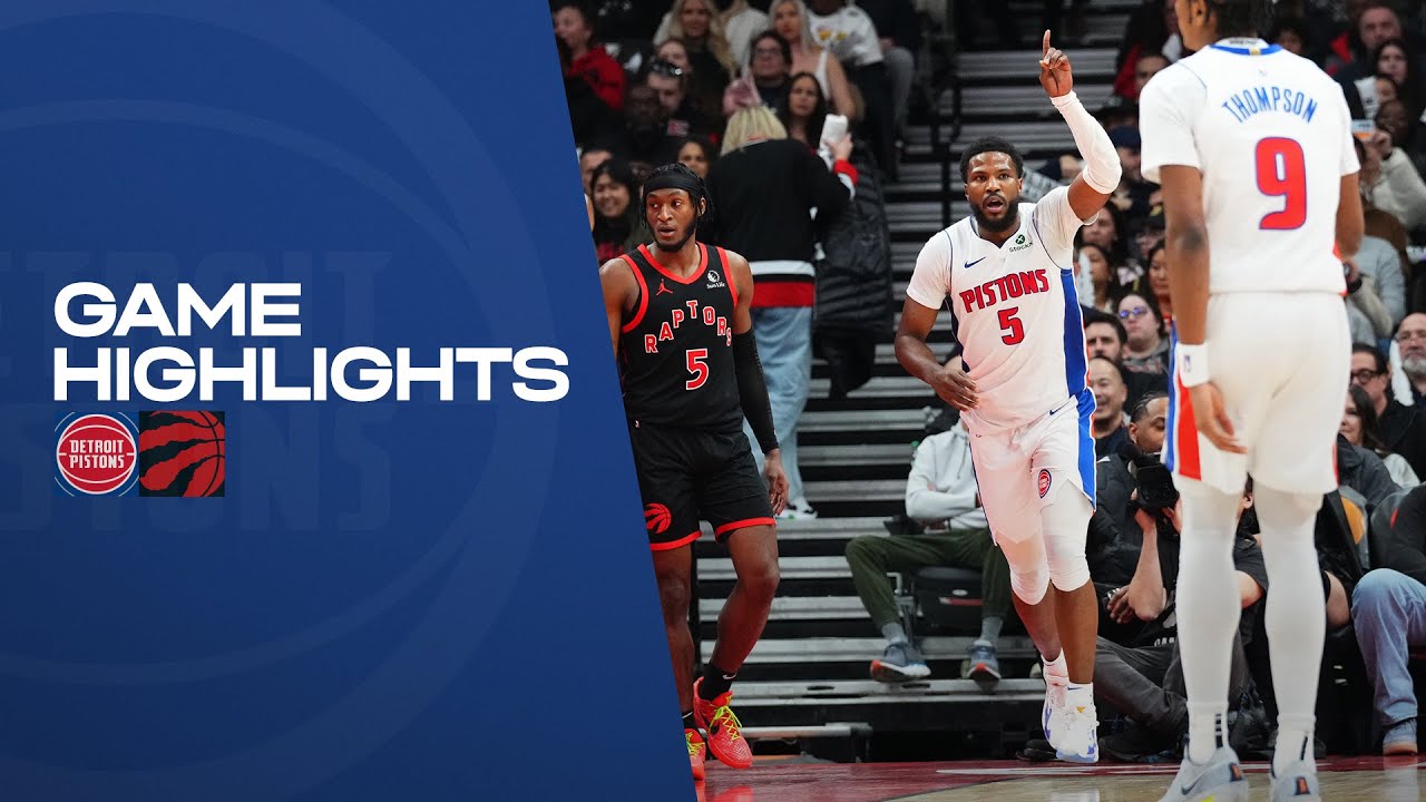 Full Game Highlights | Pistons Win in Toronto To Clinch Playoffs background