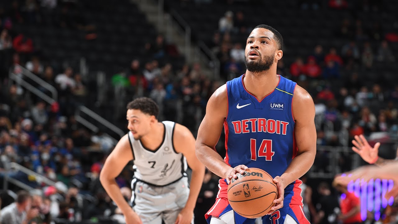 Detroit Pistons | Cassius Stanley records 19 points in first career NBA start background