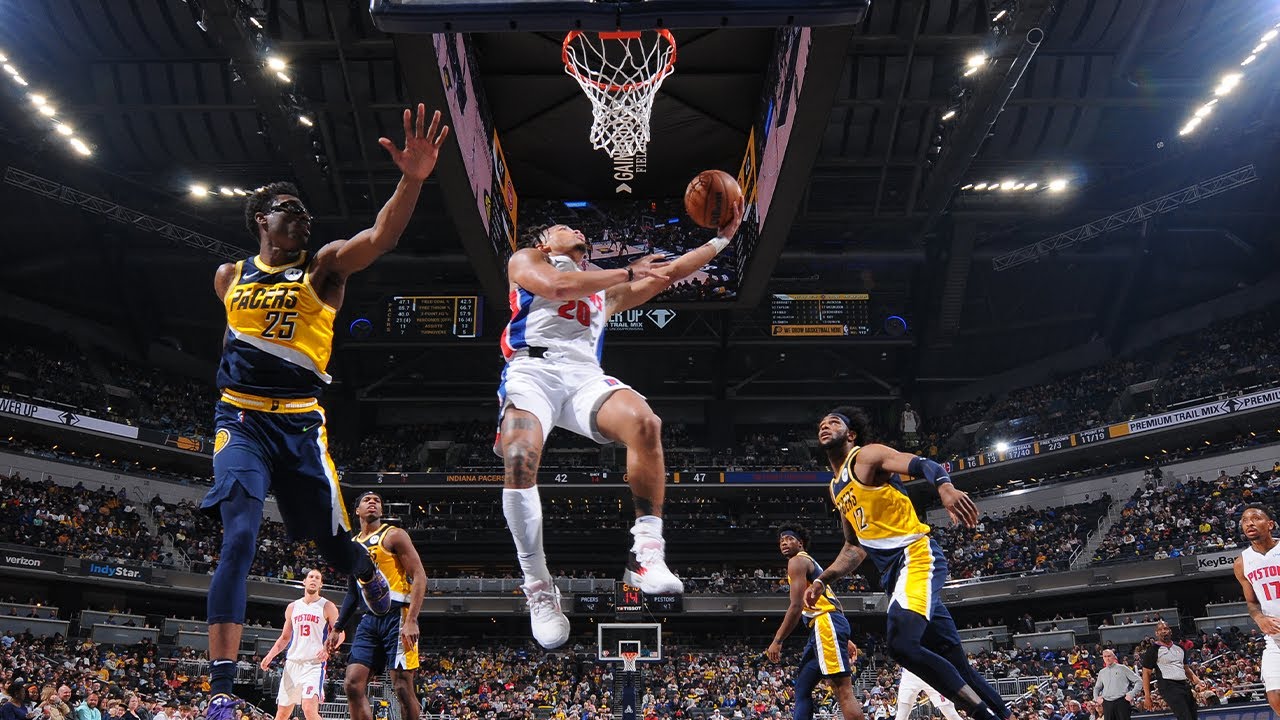 Carsen Edwards records 13 points and 9 assists in Pistons Debut | Detroit Pistons Highlights background