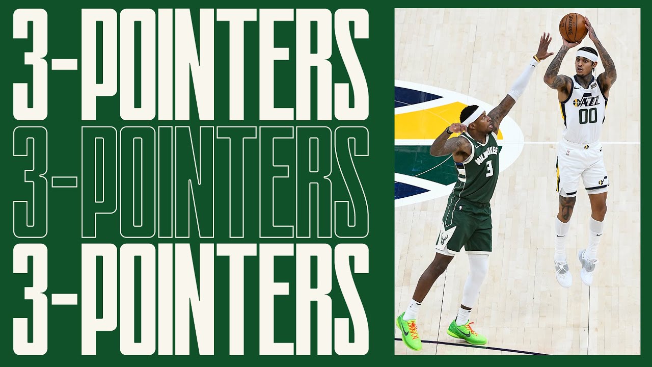 HIGH-SPEED baseball pass from Donovan Mitchell leads to the triple ð¥ | UTAH JAZZ background