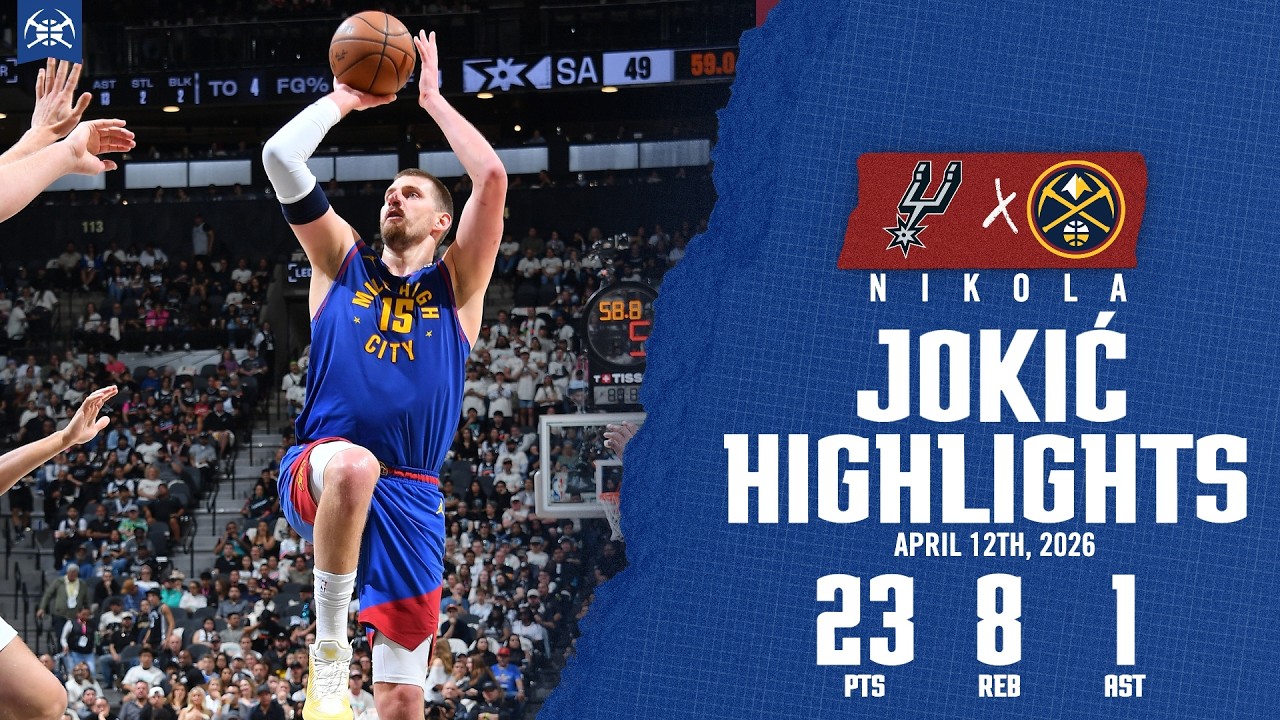 Nikola Jokić DOMINANT 23-Point First-Half | Game Highlights DEN vs. SAS