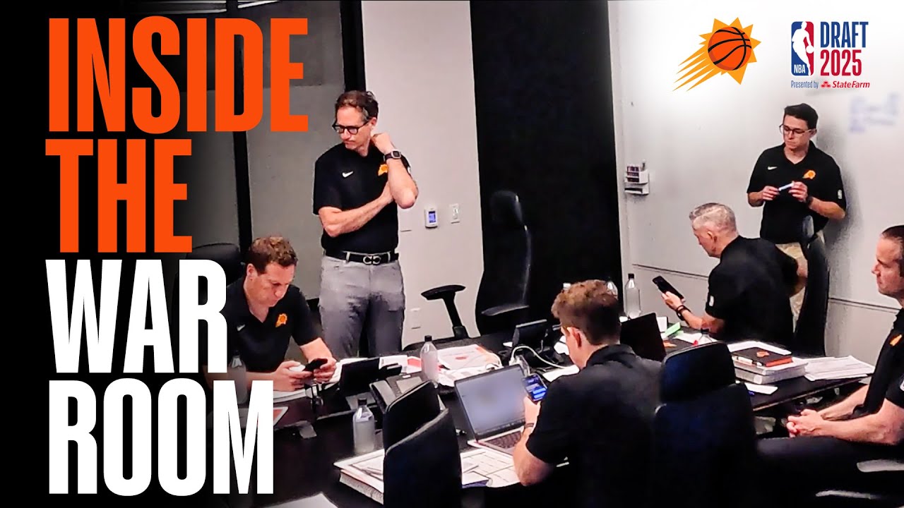 Inside the 2025 Phoenix Suns Draft War Room 🎥 background