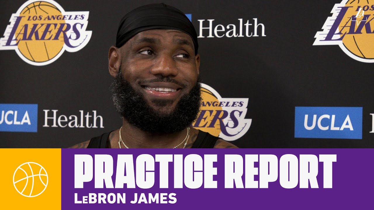 LeBron: “The mentality for me hasn’t changed for me" | Lakers Practice background