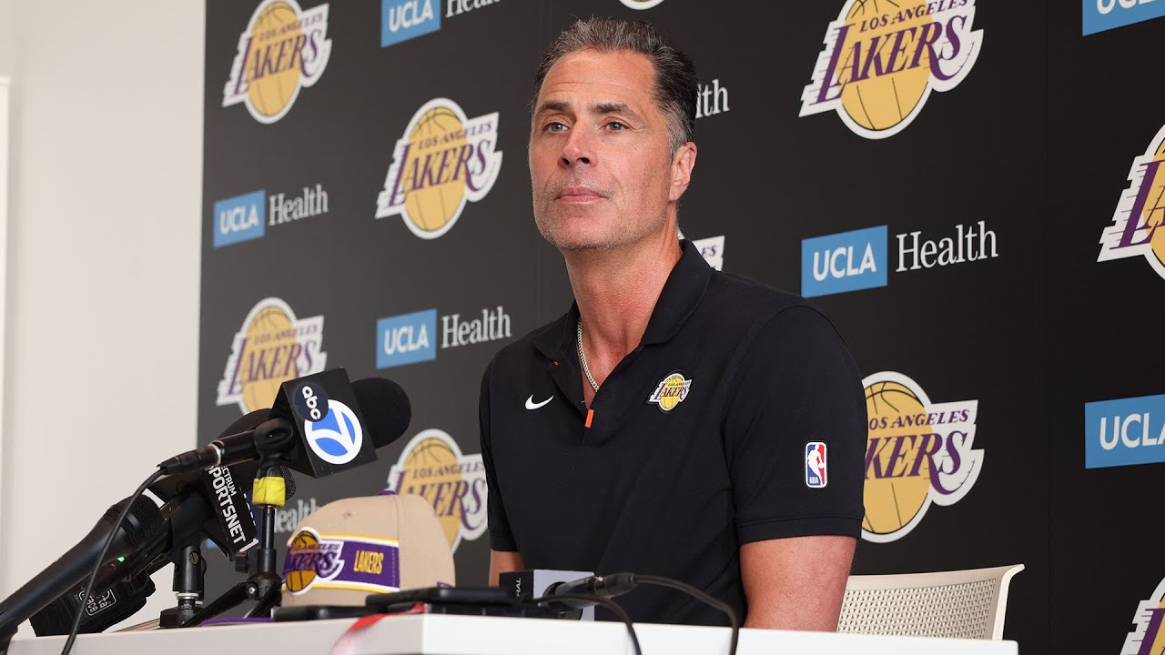 Rob Pelinka Discusses Picking Dalton Knecht | 2024 NBA Draft background