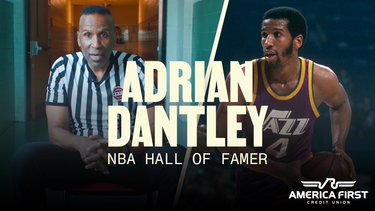 "I'm not famous, I'm a crossing guard!"—Adrian Dantley on life after NBA | UTAHJAZZ | #JazzFeatures background