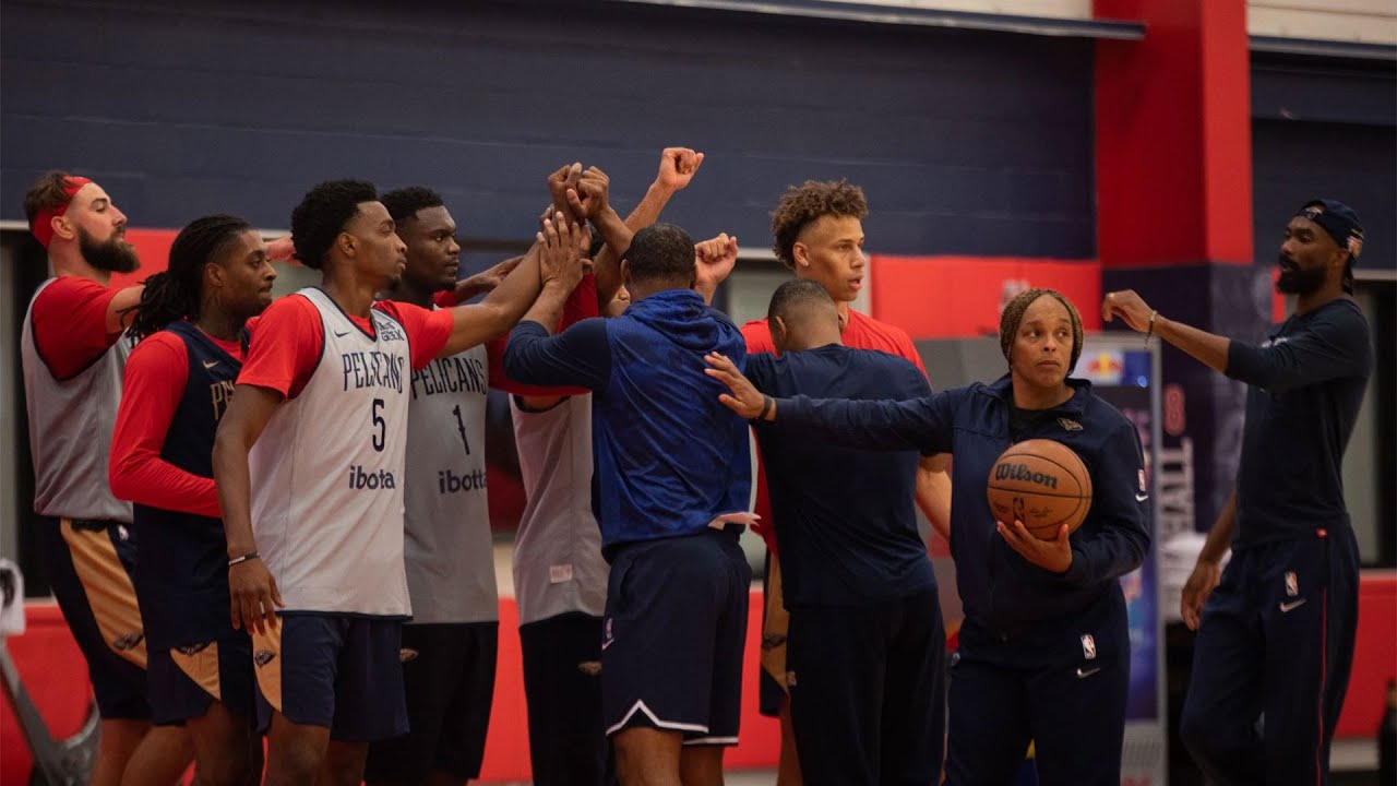 Pelicans Practice Report: 2022 Training Camp Update 9/27/22 | New Orleans Pelicans background