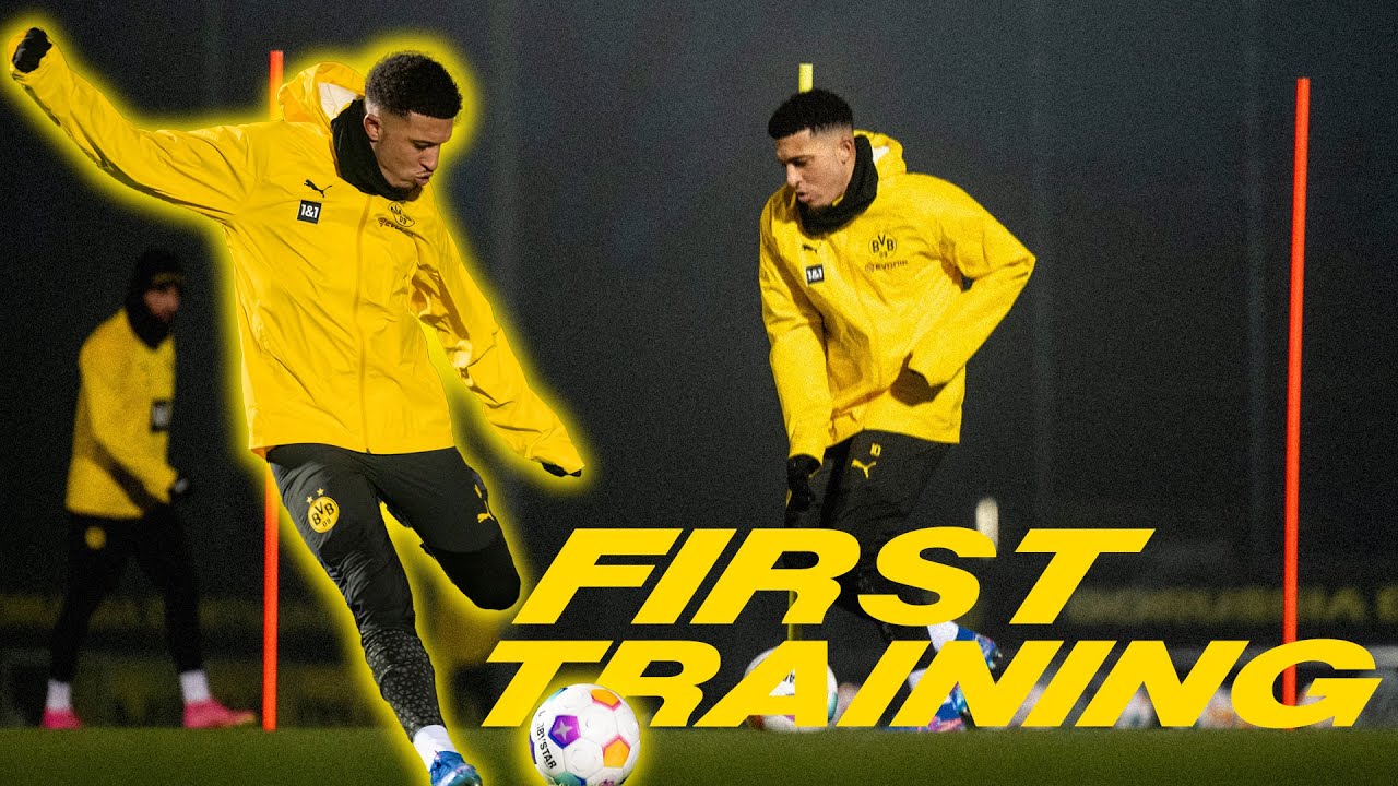 Sancho's first session with the team | Inside Training background