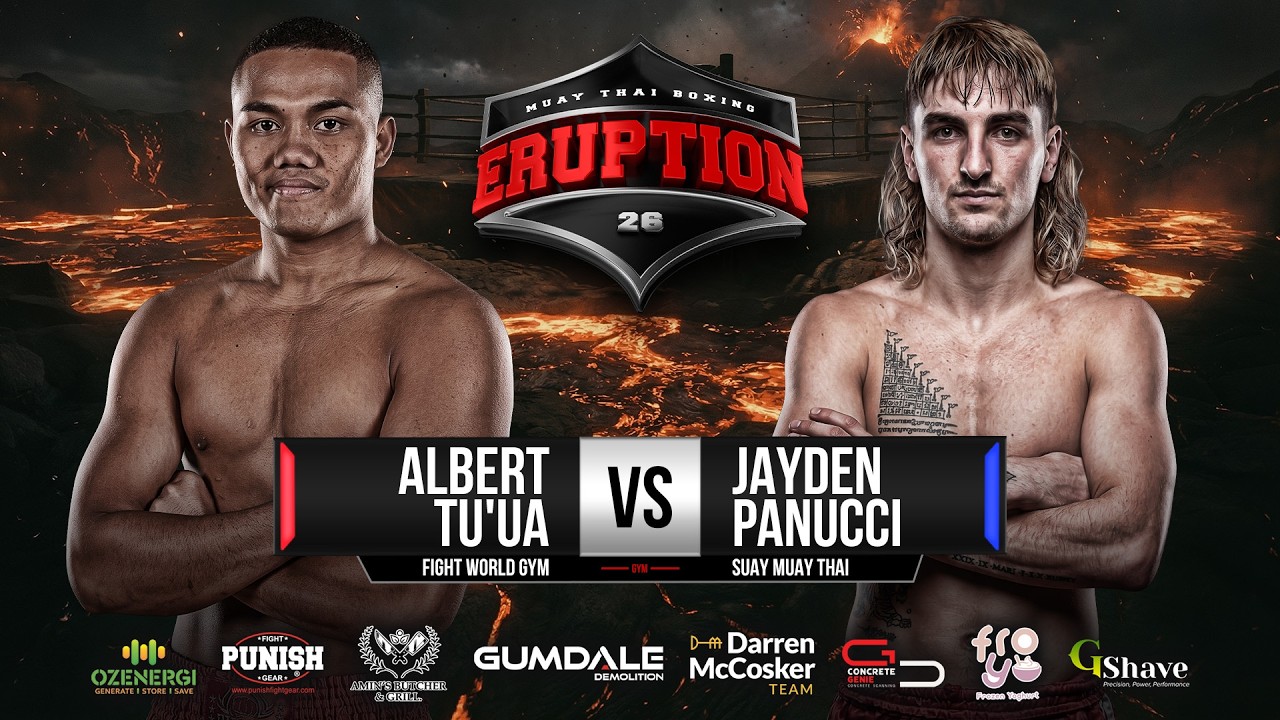 Albert Tu'ua Vs Jayden Panucci - Eruption Muay Thai 26