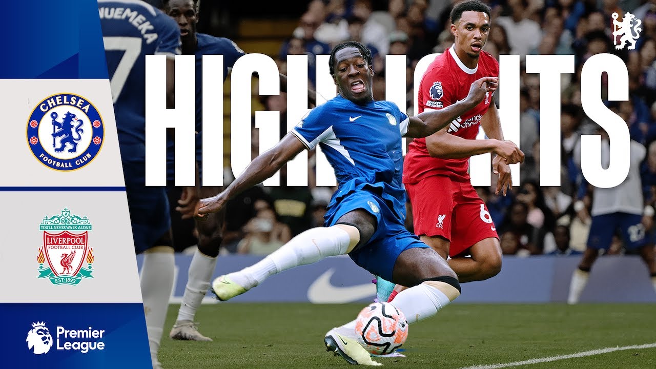 Chelsea 1-1 Liverpool | Highlights | Premier League 2023/24 background