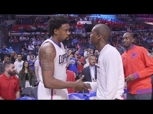 DeAndre Jordan, Handshake Enthusisast background