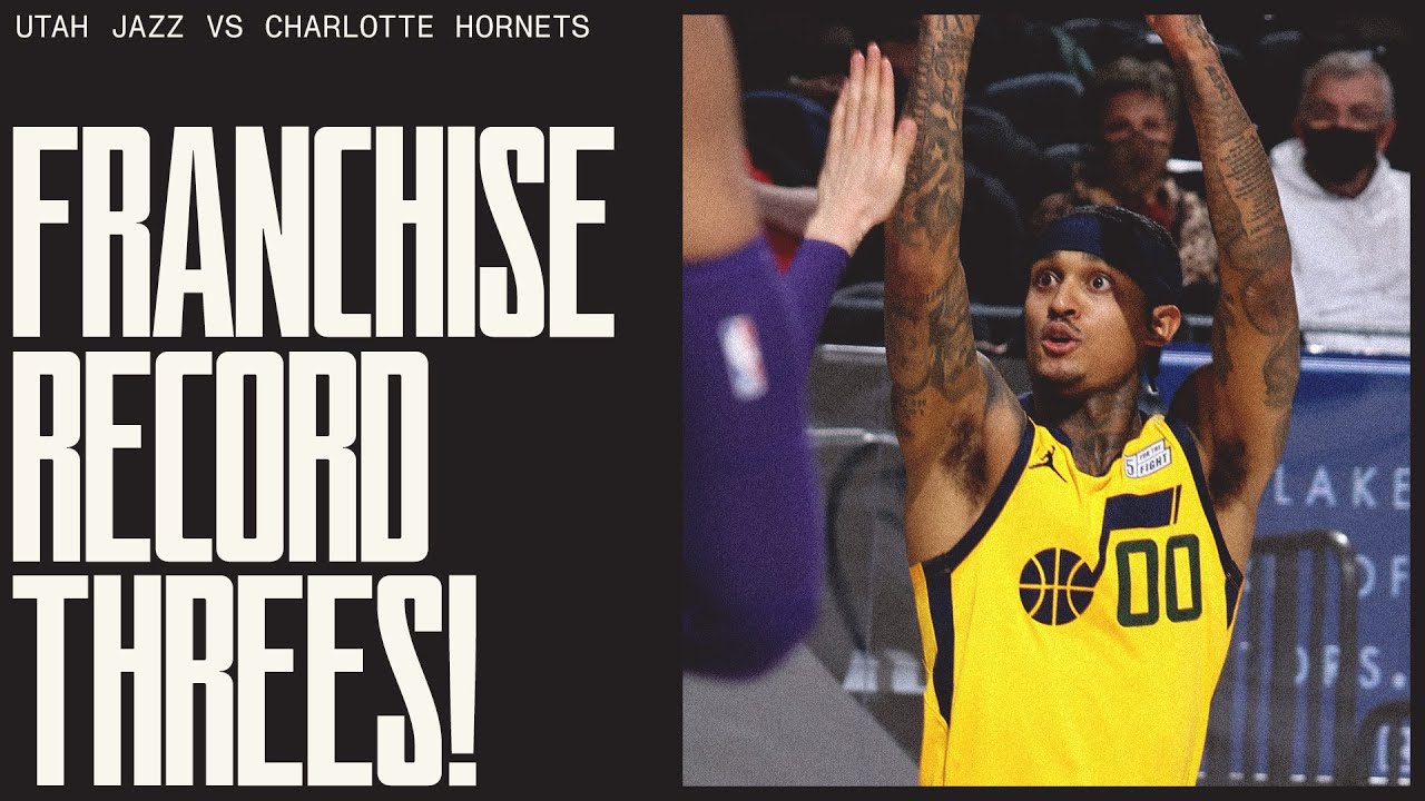 ALL 28 THREES against the Hornets | UTAH JAZZ background