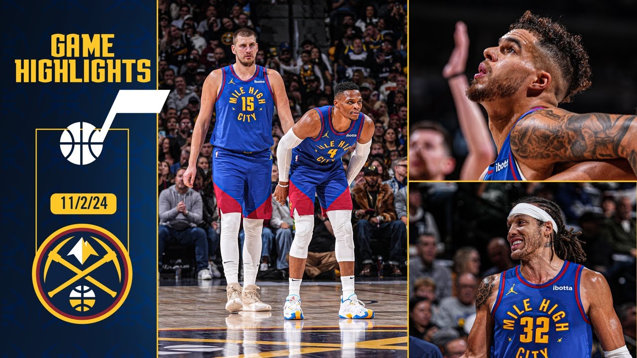 Denver Nuggets vs. Utah Jazz Full Game Highlights πΊ | 11/2/24 background