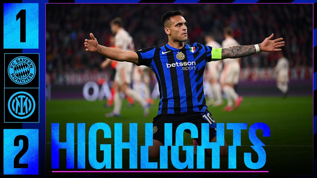 NOTTE DA SOGNO SOTTO IL CIELO DI MONACO ✨🖤💙 | BAYERN MONACO 1-2 INTER | HIGHLIGHTS | UCL 24/25 ⚫🔵🇮🇹 background