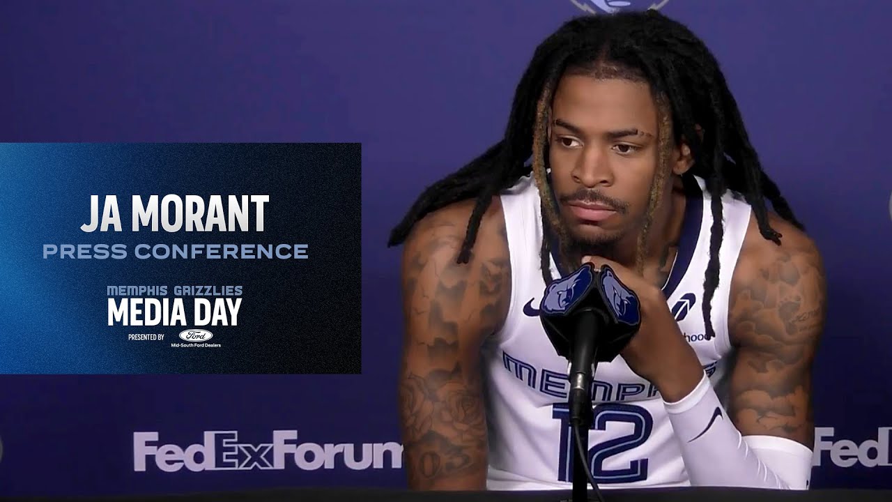 Ja Morant | Memphis Grizzlies 2025 Media Day background