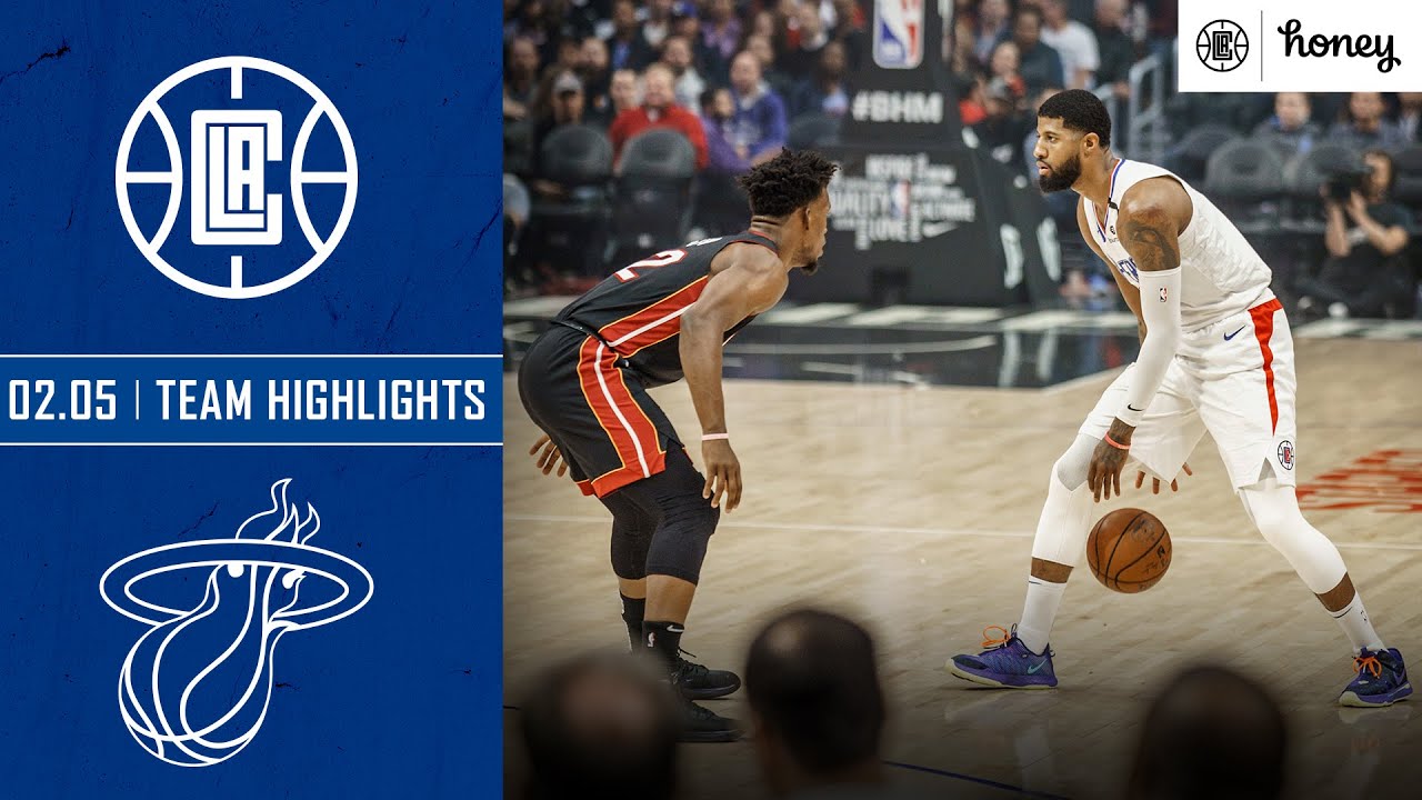 Clippers Knock Down Franchise Record 24 Three-Pointers vs. Heat | Honey Highlights background