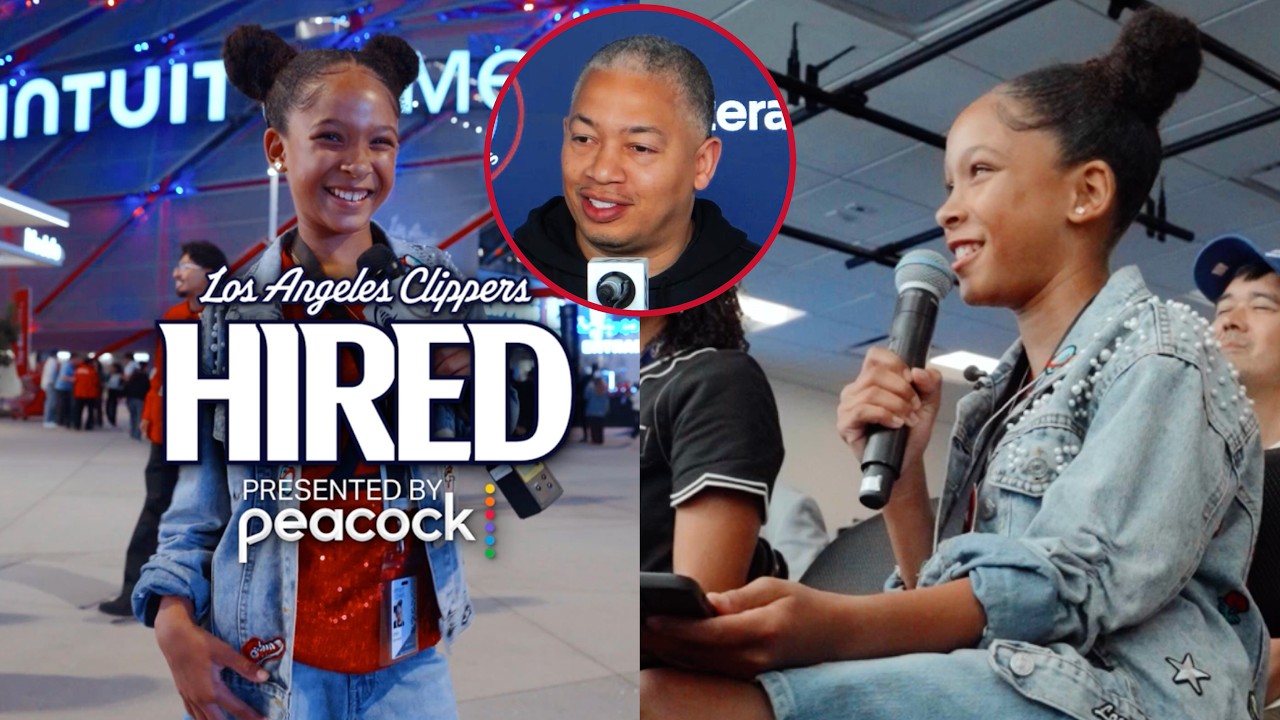 Kid Clipper Reporting Live From Gameday! | LA Clippers Hired presented by @peacock 🤏🏽🎤