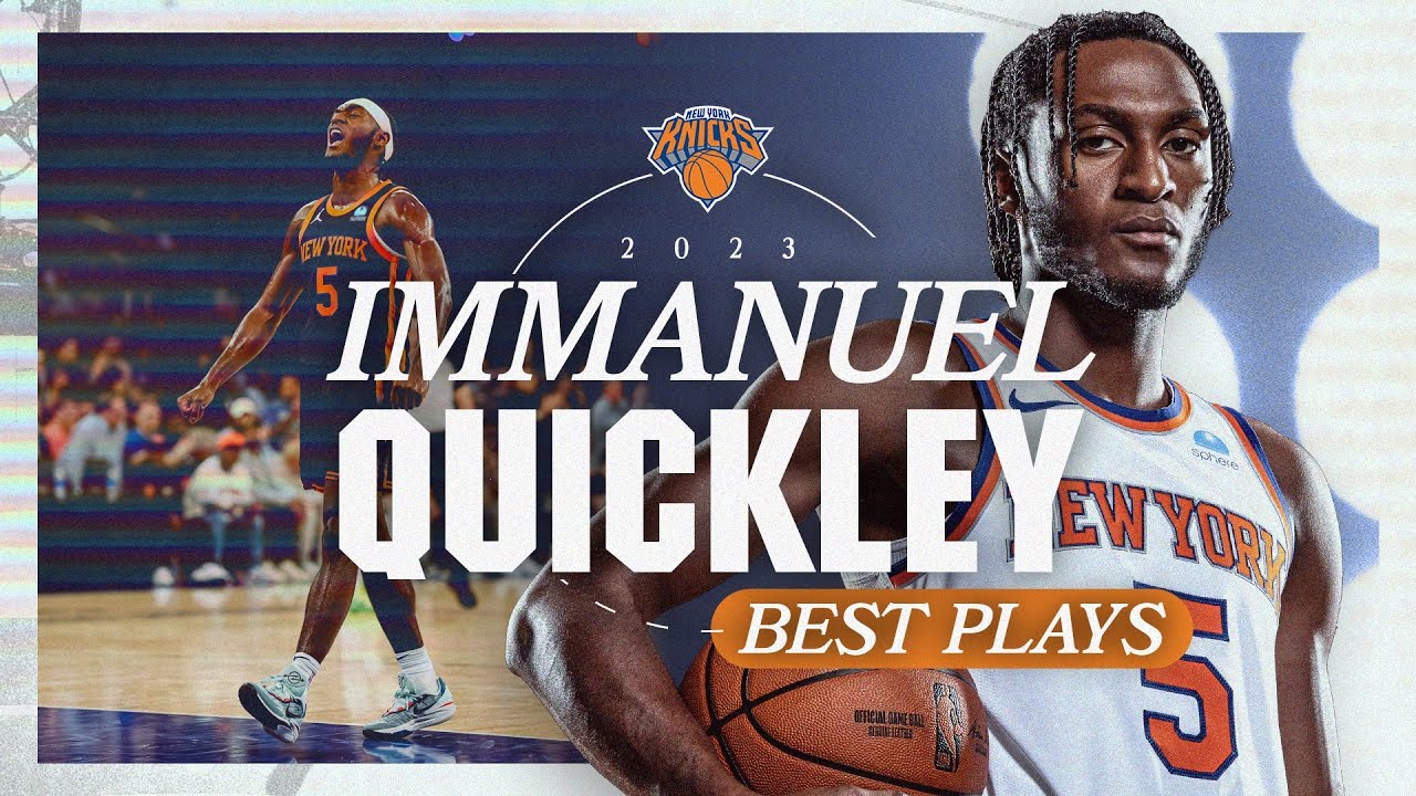 BEST PLAYS of Immanuel Quickley in 2023 background