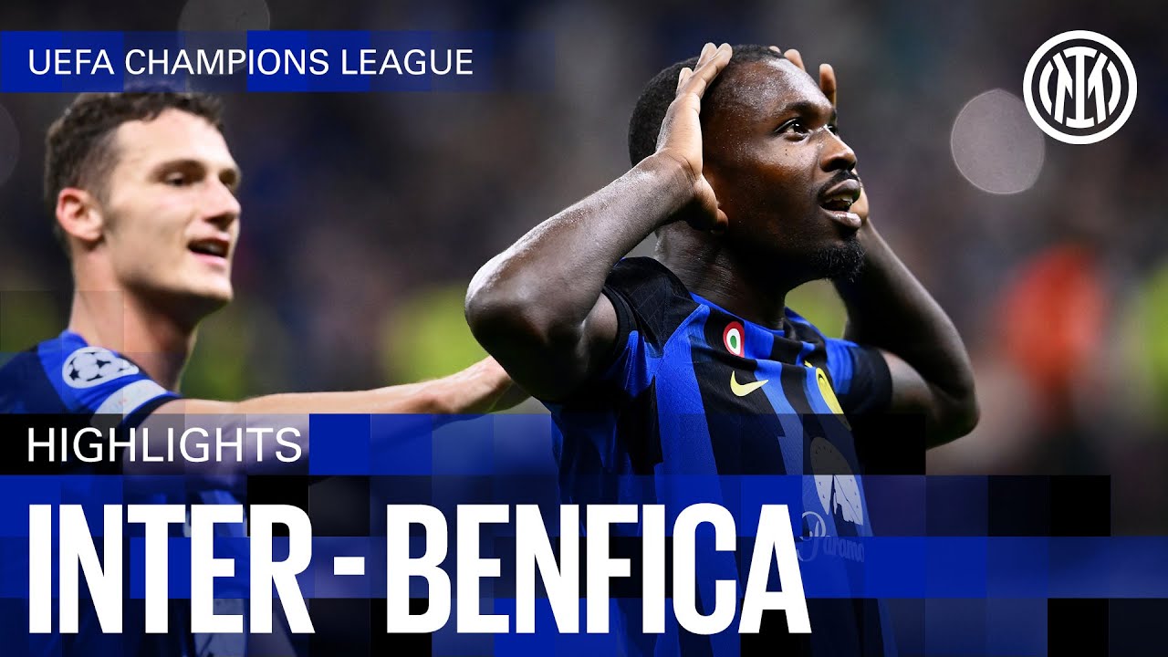 INTER 1-0 BENFICA | HIGHLIGHTS | UEFA CHAMPIONS LEAGUE 23/24 ⚽⚫🔵 background