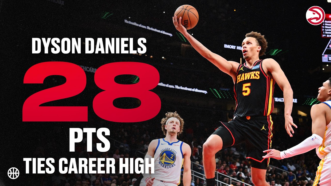 Dyson Daniels ties career high with 28 Points in Hawks Win over Warriors