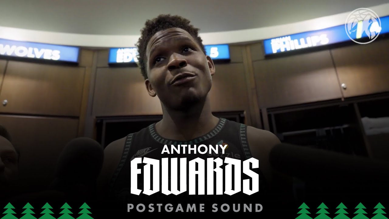 “Jaden's Really F***** Good At Basketball.” | Anthony Edwards Postgame Sound | 03.03.26