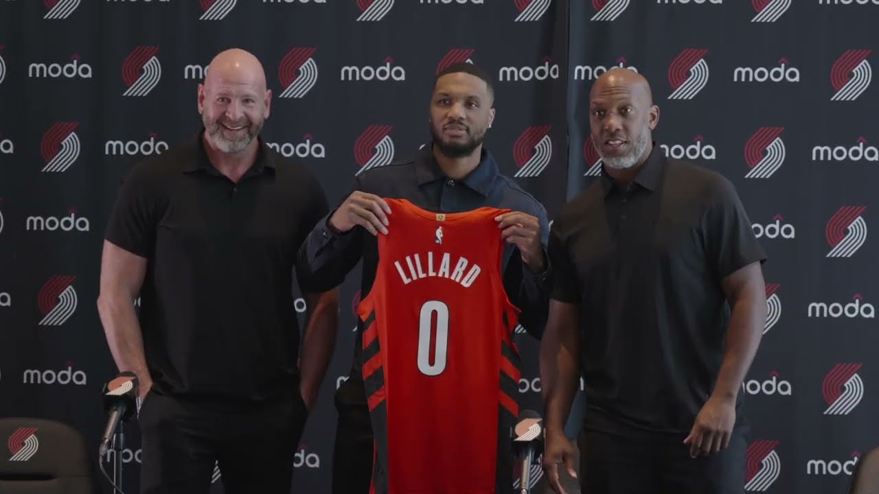2025 Damian Lillard Introductory Press Conference | Portland Trail Blazers background
