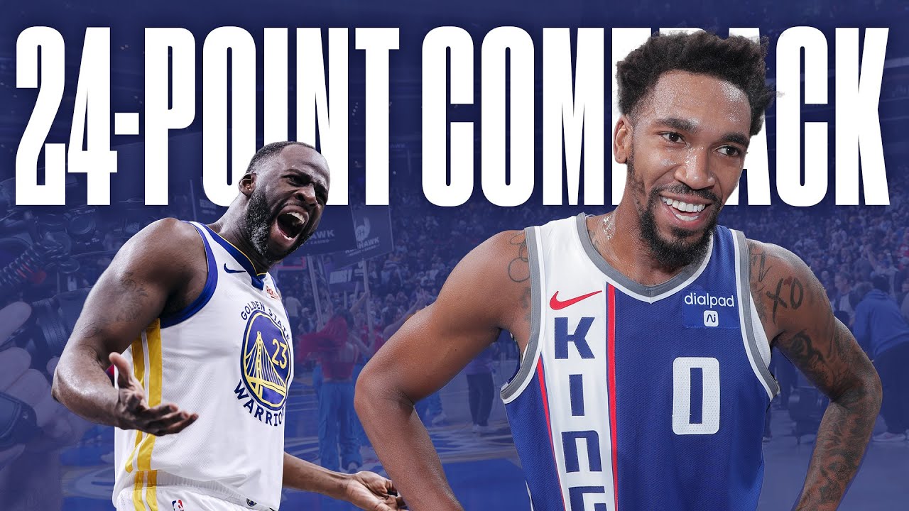 Kings UNREAL 24-Point Comeback vs Warriors | In-Season Tournament 11.28.23 background