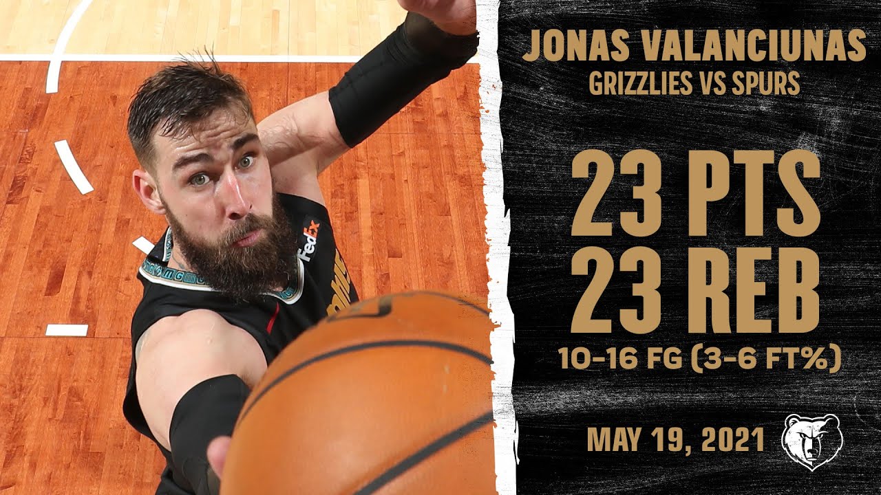 Jonas Valanciunas COLOSSUS Record-Setting 50th Season Double-Double Highlights! | NBA Season 2020-21 background