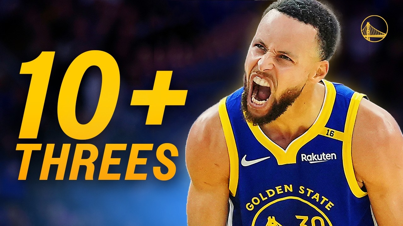 EVERY GAME Stephen Curry Made 10+ Threes ☔️ background