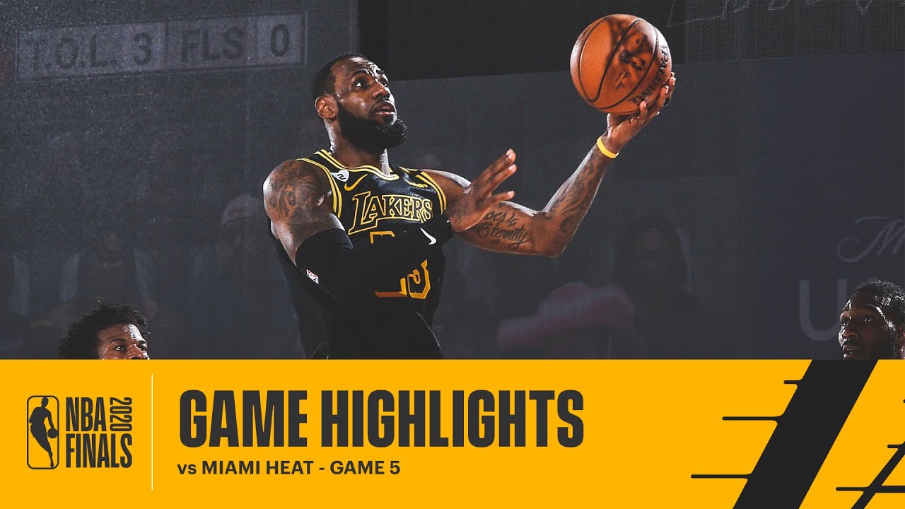 HIGHLIGHTS | LeBron James (40 pts, 13 reb, 7 ast) vs Miami Heat background