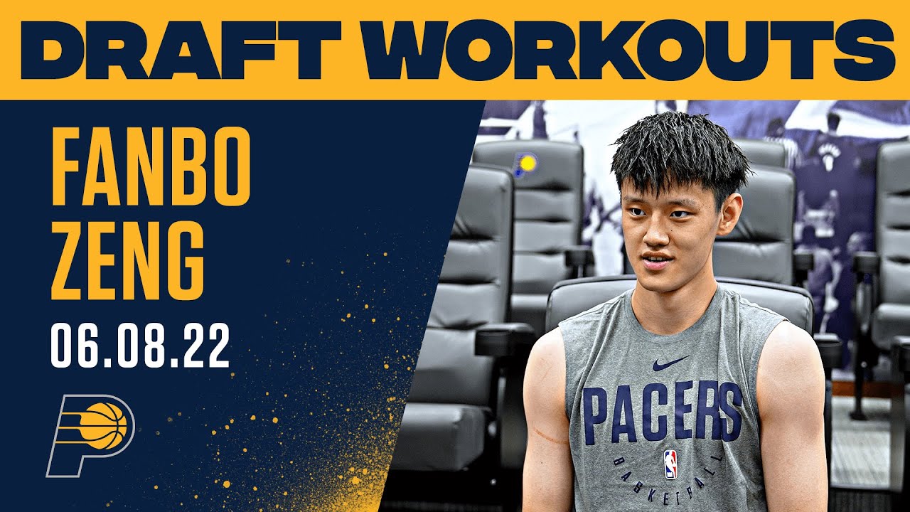 2022 Draft Workouts: Fanbo Zeng | Indiana Pacers background
