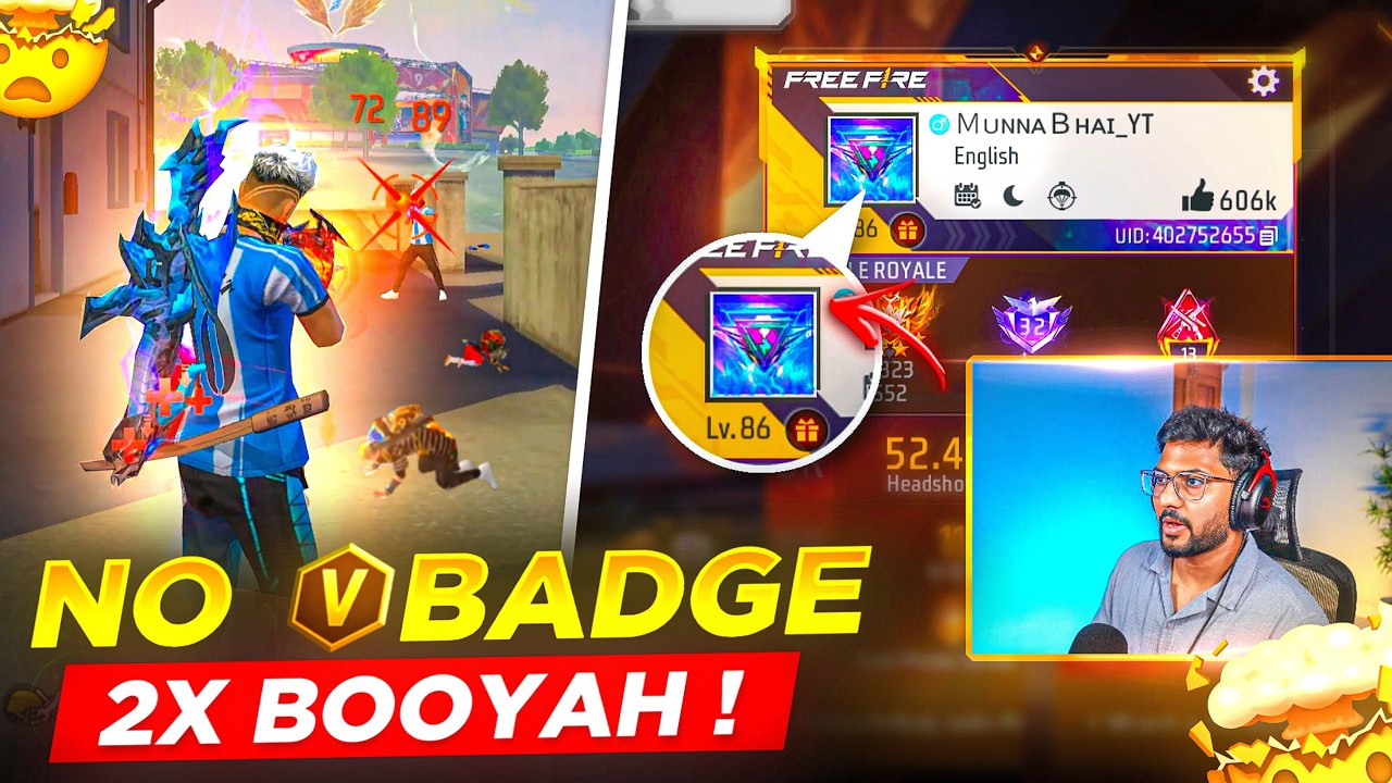 I Removed My V-Badge..!! But WHY??😨 - Free Fire Telugu - MBG ARMY
